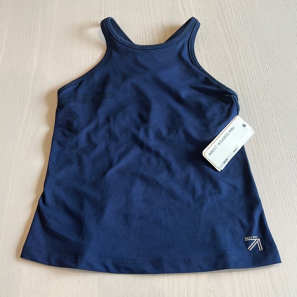 New balance x j. Crew fitted tank with built in bra